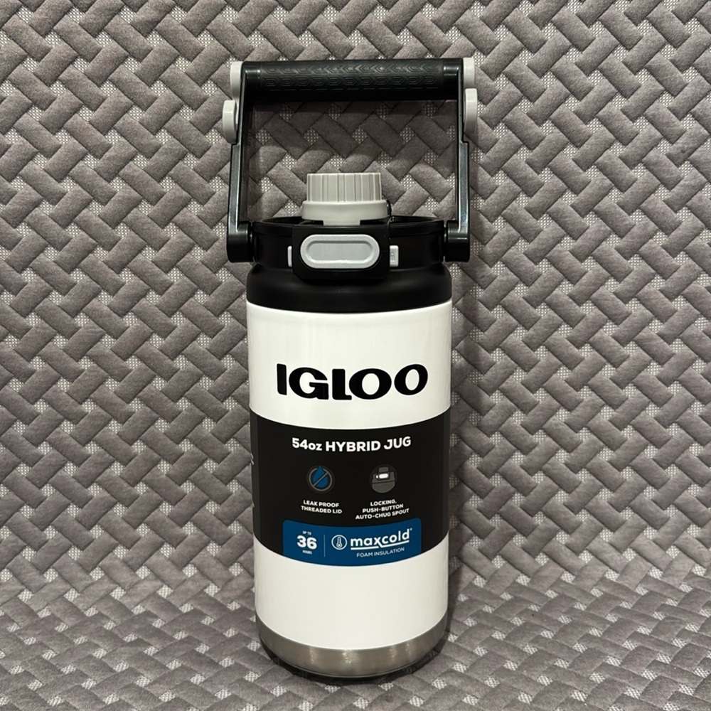 Igloo White and Black 54oz Hybrid Jug